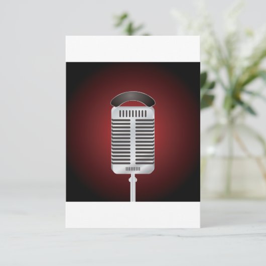 歌声マイク招待状 招待状 (スタンド正面)