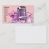 歌声divaヴィンテージマイクベクトル 名刺 (正面/裏面)