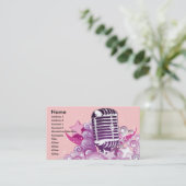 歌声divaヴィンテージマイクベクトル 名刺 (スタンド正面)