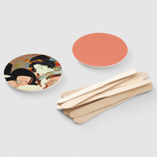 歌川国丸鏡美女 ハンドファン