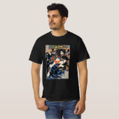 歌川国芳による「呂利白鳥長順」 Tシャツ (正面フル)