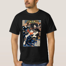 歌川国芳による「呂利白鳥長順」 Tシャツ