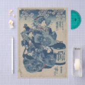 歌川国芳による「玉屋内薄雲」 薄葉紙 (クラフト)