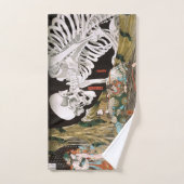 歌川国芳戦士vs.幽霊日本の美術 バスタオルセット (ハンドタオル)