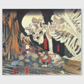 歌川国芳滝夜社魔女と骸骨 ラッピングペーパー (フラット)