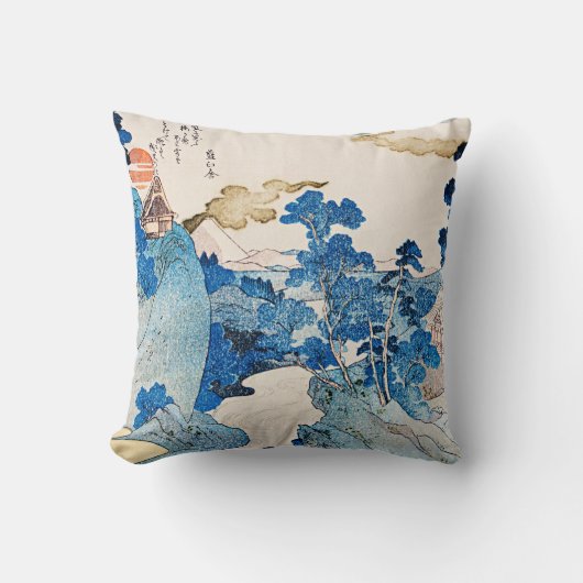 歌川国芳 – 富士の雪渓 クッション (正面)