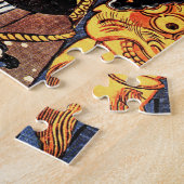 歌川国芳 – 武士と芸者 ジグソーパズル (側面)