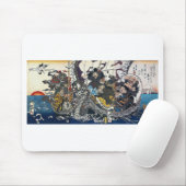 歌川国芳・渓斎英泉・歌川国貞"七福神を載せた宝船",浮世絵，七福神 マウスパッド (マウス)