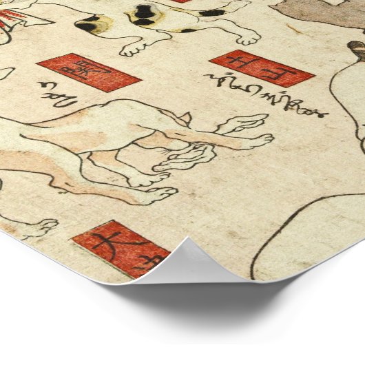 歌川国芳 – Cats ポスター (角)