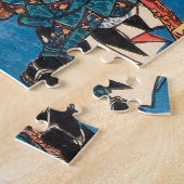 歌川国貞侍日本ヴィンテージ ジグソーパズル (側面)