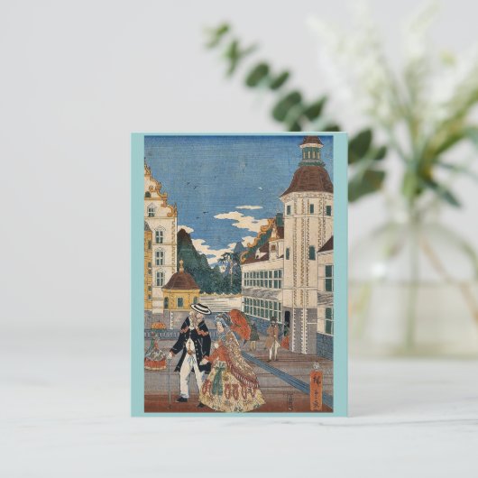 歌川広重によるアメリカの隆盛 ポストカード (スタンド正面)