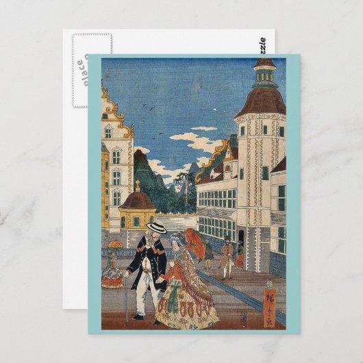 歌川広重によるアメリカの隆盛 ポストカード (正面/裏面)