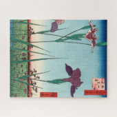 歌川広重堀切菖蒲園 ジグソーパズル (横)