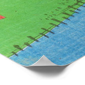 歌川広重水戸橋と駿河丘 ポスター (角)