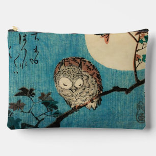 歌川広重 – フクロウのカエデの枝 アクセサリーポーチ