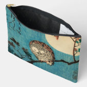 歌川広重 – フクロウのカエデの枝 アクセサリーポーチ (見開き)