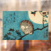 歌川広重 – フクロウのカエデの枝 ウィンドウサイン (シート2)