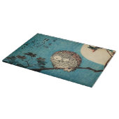 歌川広重 – フクロウのカエデの枝 カッティングボード (角)