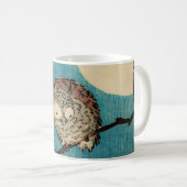 歌川広重 – フクロウのカエデの枝 コーヒーマグカップ (正面右)