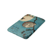 歌川広重 – フクロウのカエデの枝 バスマット (アングル)