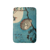 歌川広重 – フクロウのカエデの枝 バスマット (正面縦)