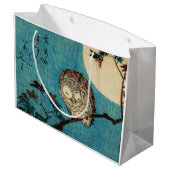 歌川広重 – フクロウのカエデの枝 ラージペーパーバッグ (裏面アングル)