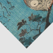 歌川広重 – フクロウのカエデの枝 薄葉紙 (詳細)