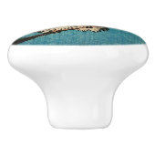 歌川広重 - マガモの松の枝 セラミックノブ (側面)