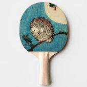 歌川広重 - マガモの枝に止まる 卓球ラケット (裏面)