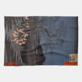 歌川広重 – 大晦日の炎 キッチンタオル (横)