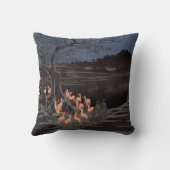 歌川広重 – 大晦日の炎 クッション (裏面)