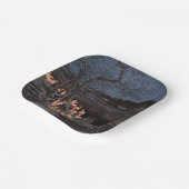 歌川広重 – 大晦日の炎 ペーパープレート (傾斜あり)