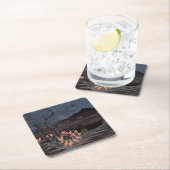 歌川広重 - 大晦日の狐火 スクエアペーパーコースター (インサイチュ)