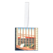 歌川広重 – 最高傑作選択 キューブオーナメント (正面)