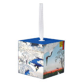 歌川広重 – 最高傑作選択 キューブオーナメント (裏面アングル)