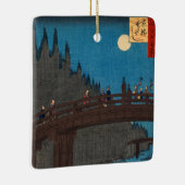 歌川広重 – 月明かりの京都橋 セラミックオーナメント (右)