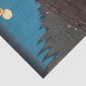 歌川広重 – 月明かりの京都橋 薄葉紙 (詳細)