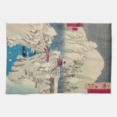 歌川広重 - 榛名山に雪 キッチンタオル (横)