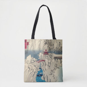 歌川広重 - 榛名山に雪 トートバッグ