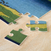 歌川広重 - 汐入、香奈杉、神田洗堰 ジグソーパズル (側面)