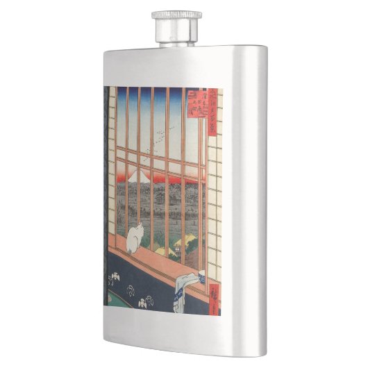 歌川広重 - 浅草の田園 フラスク (左)