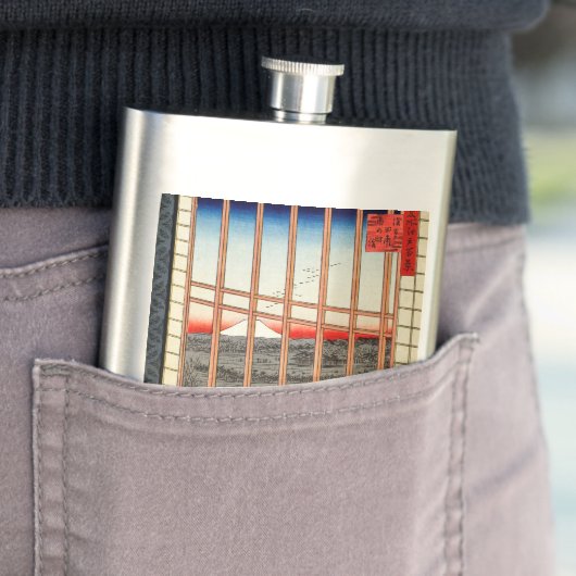 歌川広重 - 浅草の田園 フラスク (インサイチュ)