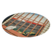 歌川広重 – 浅草田 カッティングボード (角)