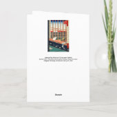 歌川広重 – 浅草田 カード (裏面)