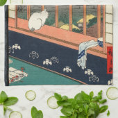 歌川広重 – 浅草田 キッチンタオル (折り畳み)