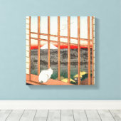 歌川広重 – 浅草田 キャンバスプリント (インサイチュ (ウッドフロア))