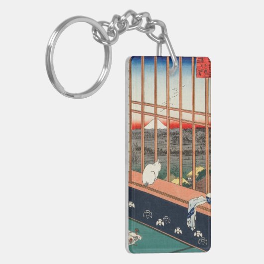 歌川広重 – 浅草田 キーホルダー (正面左)