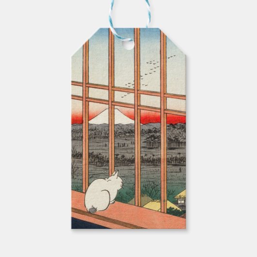 歌川広重 – 浅草田 ギフトタグ (正面)