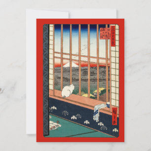 歌川広重 – 浅草田 サンキューカード