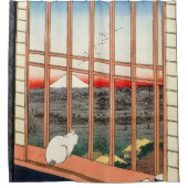 歌川広重 – 浅草田 シャワーカーテン (正面)